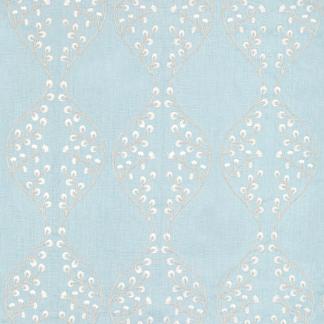 Lee Jofa LILLIE EMBROIDERY SKY Drapery Fabric