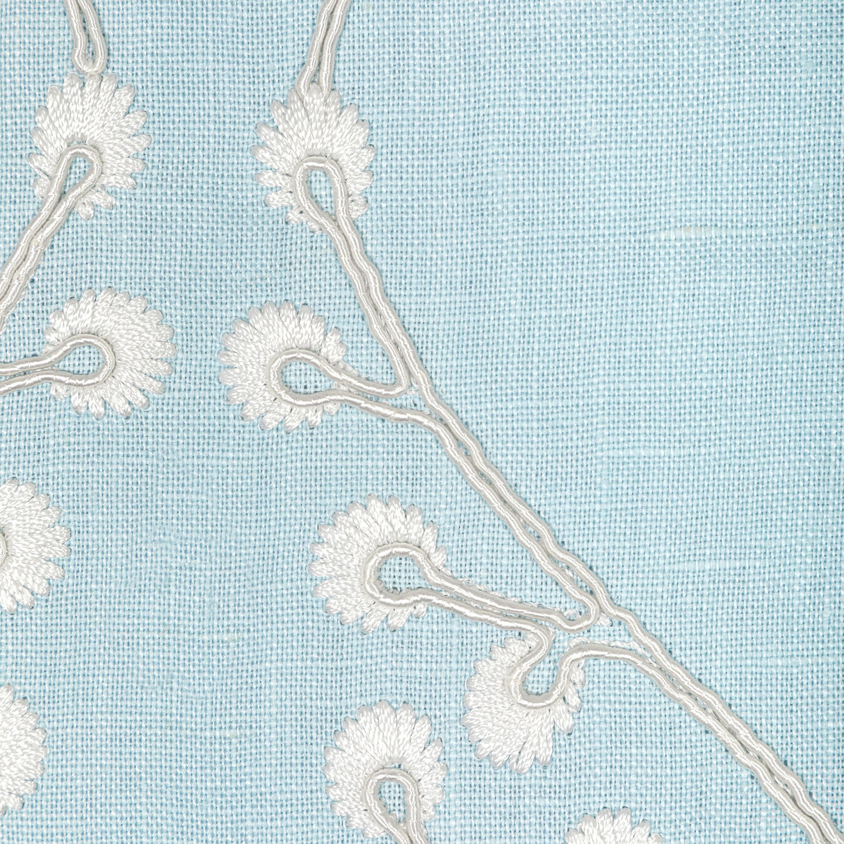 Lee Jofa LILLIE EMBROIDERY SKY Drapery Fabric