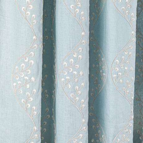 Lee Jofa LILLIE EMBROIDERY SKY Drapery Fabric