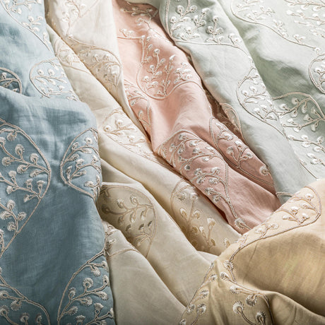 Lee Jofa LILLIE EMBROIDERY SKY Drapery Fabric