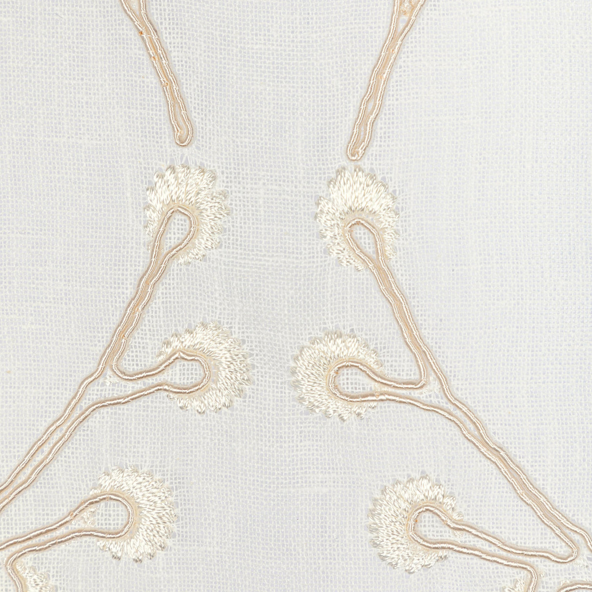 Lee Jofa LILLIE SHEER IVORY/PEARL Drapery Fabric