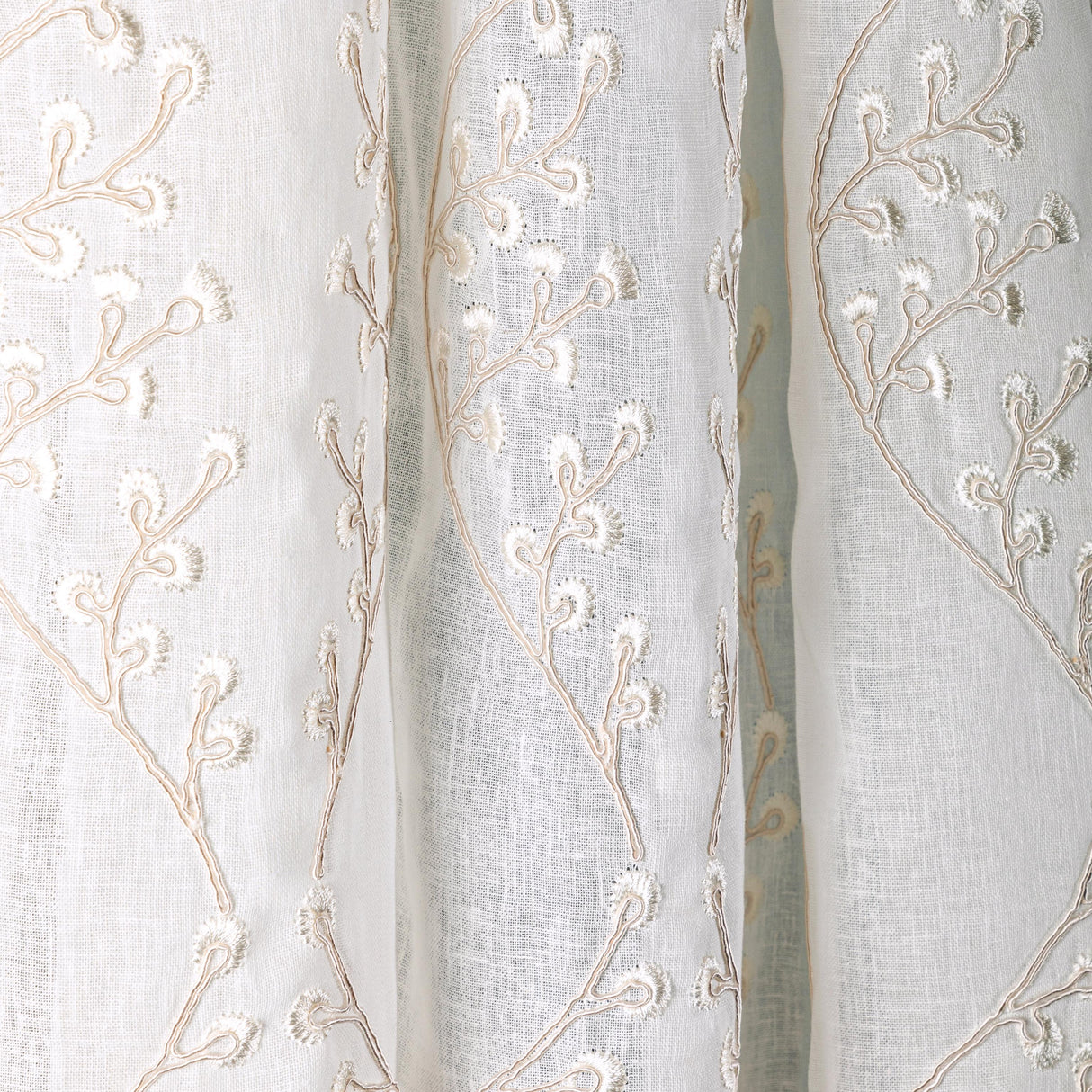 Lee Jofa LILLIE SHEER IVORY/PEARL Drapery Fabric
