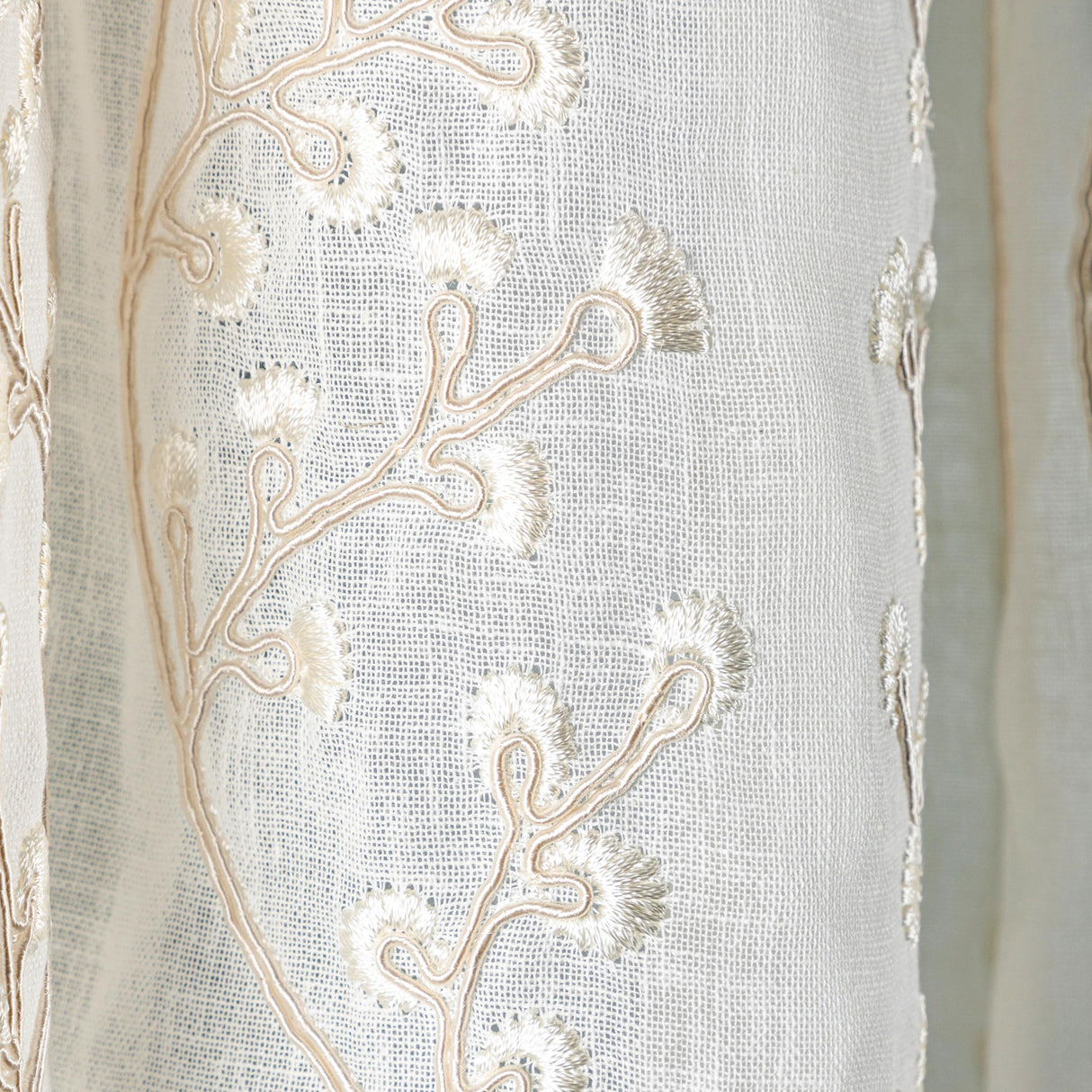 Lee Jofa LILLIE SHEER IVORY/PEARL Drapery Fabric