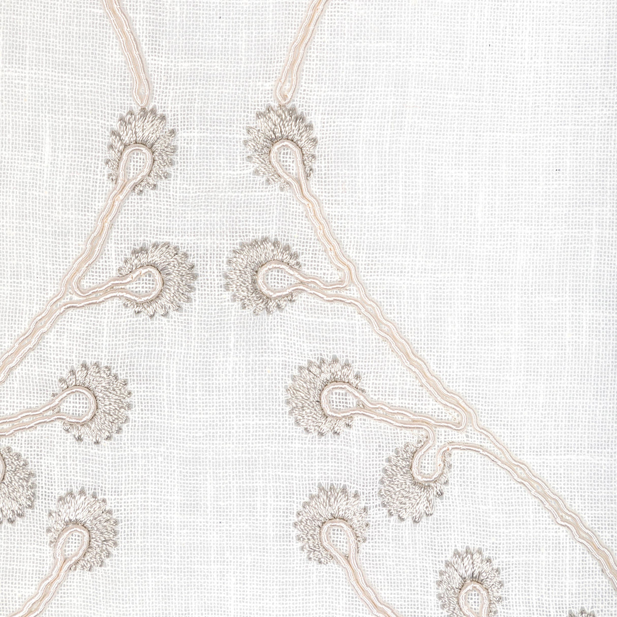 Lee Jofa LILLIE SHEER IVORY/FOG Drapery Fabric