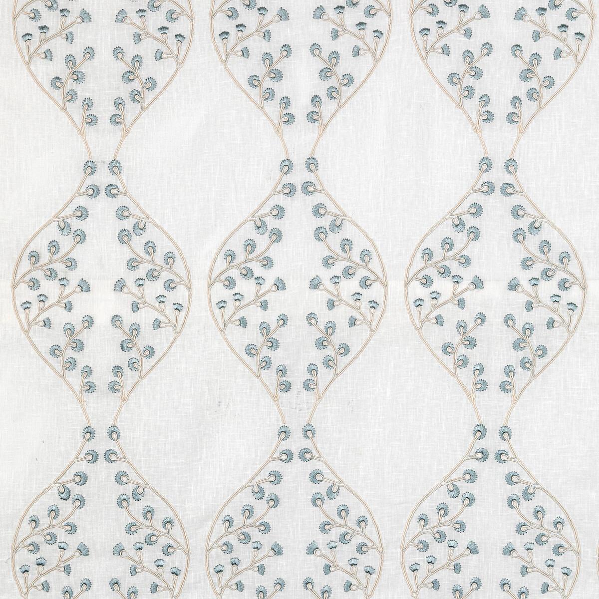 Lee Jofa Lillie Sheer Ivory/Blue Fabric