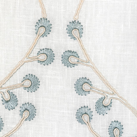 Lee Jofa LILLIE SHEER IVORY/BLUE Drapery Fabric