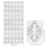 Lee Jofa LILLIE SHEER IVORY/BLUE Drapery Fabric