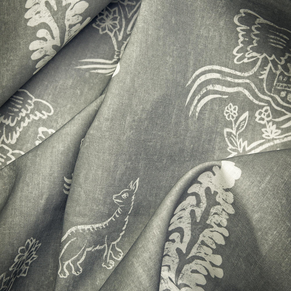 Andrew Martin FRIENDLY FOLK OUTDOOR BEFORE DAWN Fabric