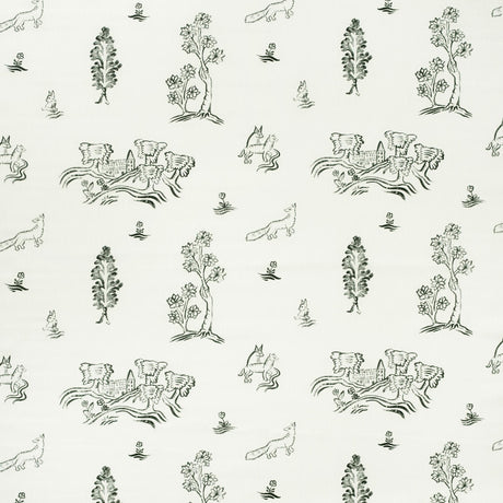 Andrew Martin FRIENDLY FOLK OUTDOOR DUSK Fabric