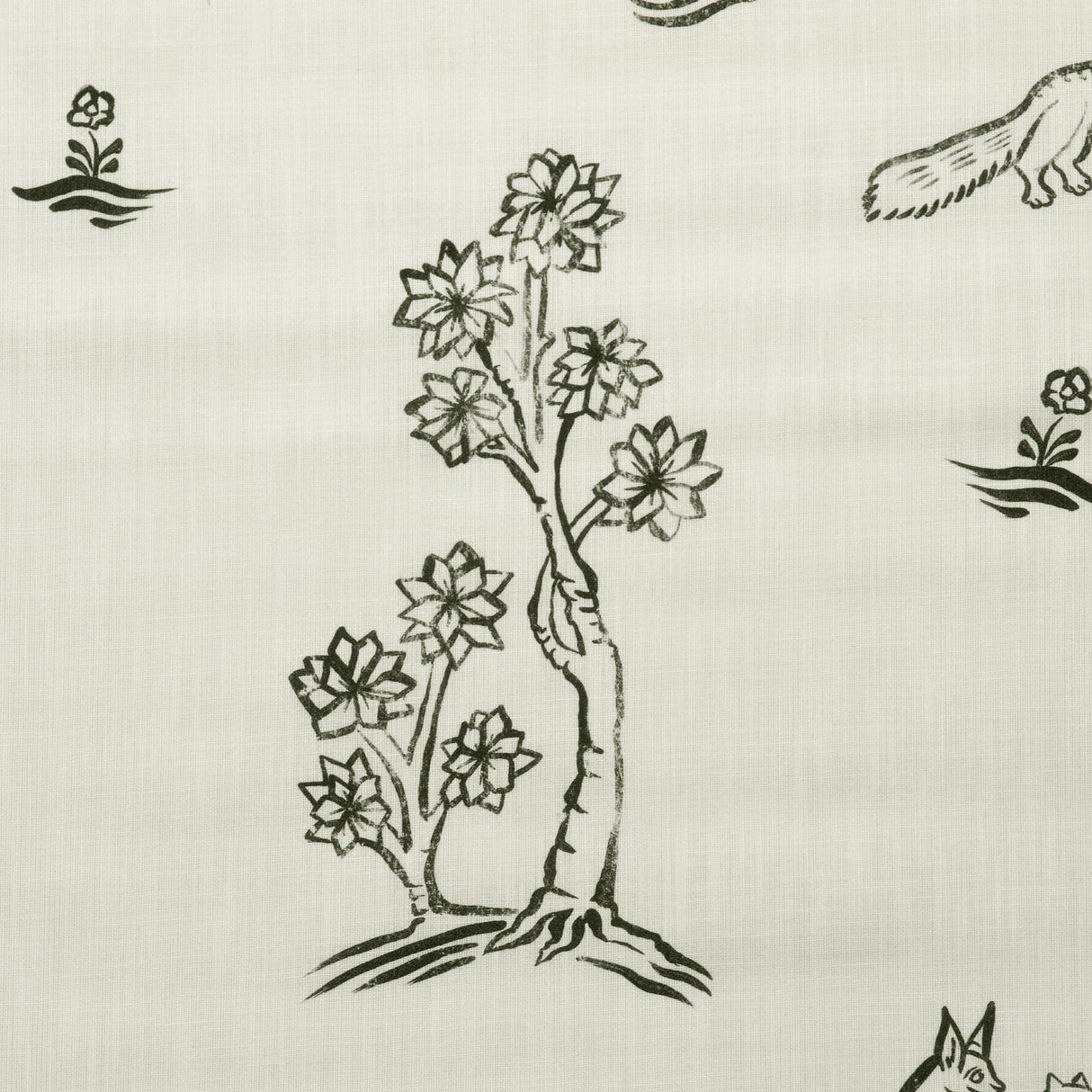 Andrew Martin FRIENDLY FOLK OUTDOOR DUSK Fabric