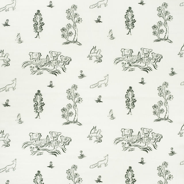 Andrew Martin FRIENDLY FOLK OUTDOOR DUSK Fabric