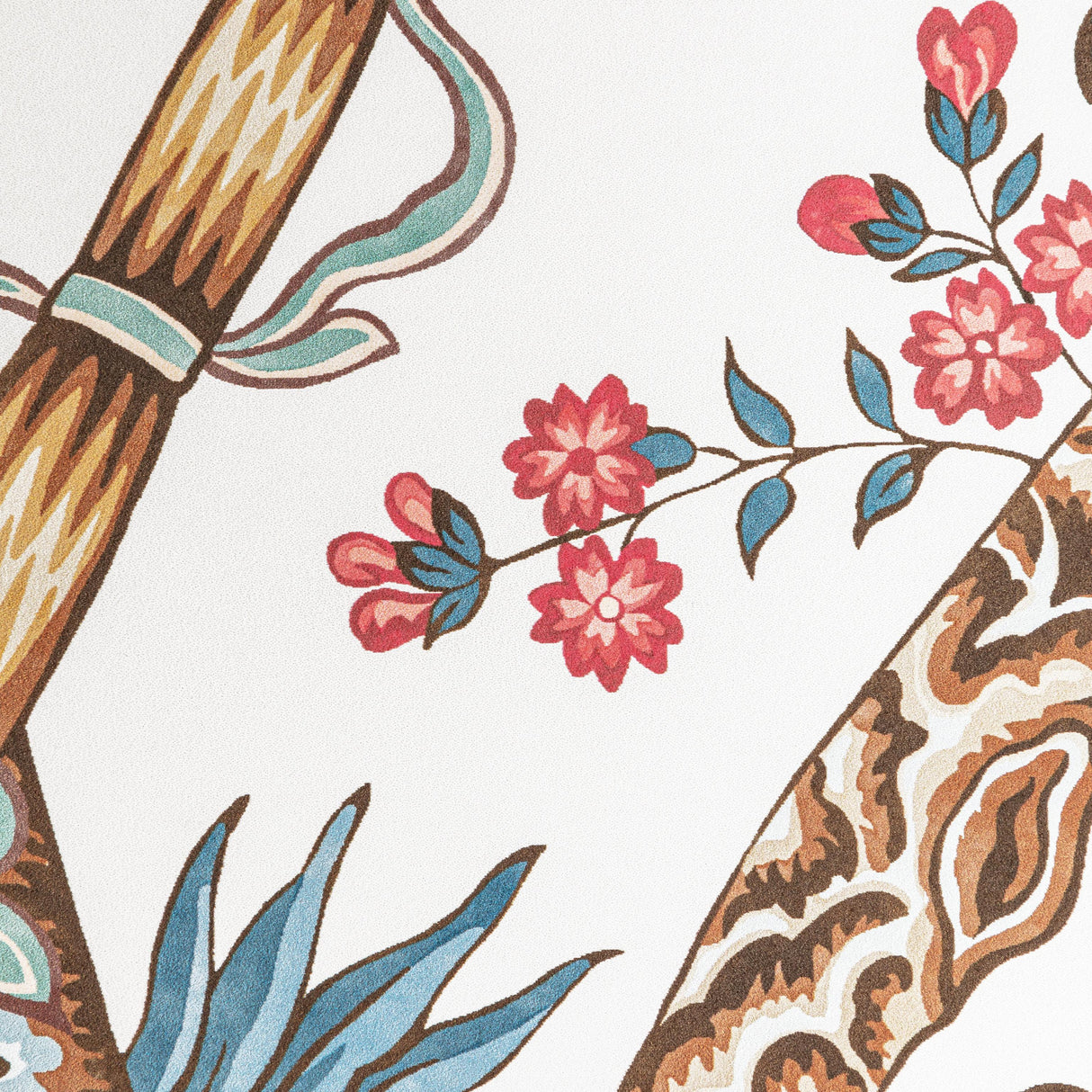 Brunschwig & Fils LUBERON RED/BLUE Wallpaper