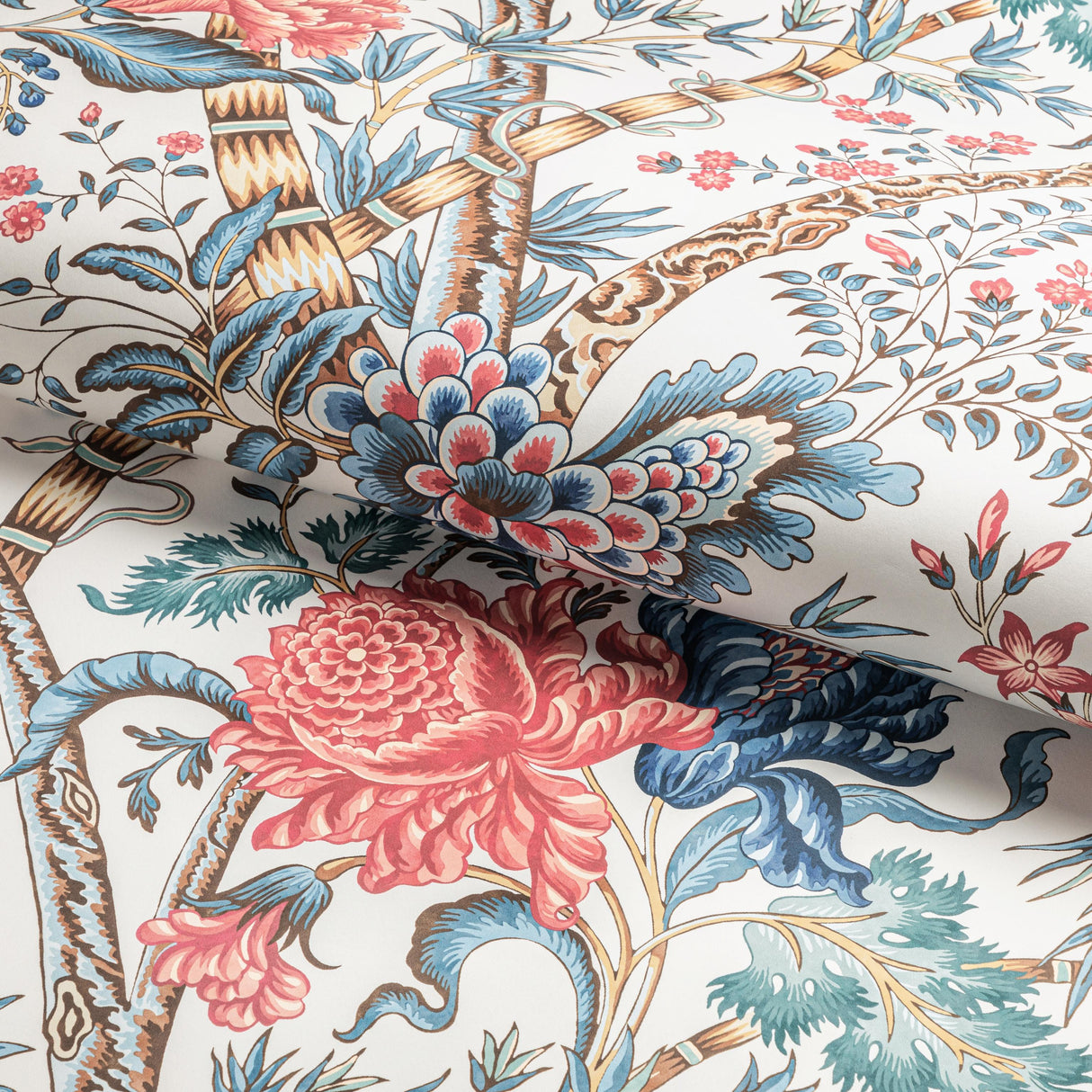 Brunschwig & Fils LUBERON RED/BLUE Wallpaper