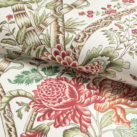Brunschwig & Fils LUBERON BERRY/LEAF Wallpaper