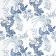 Schumacher Peacock Porcelain Fabric