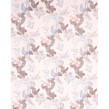 Schumacher Peacock Blush Fabric