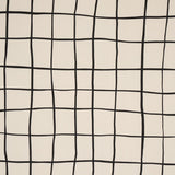Schumacher Painterly Windowpane Black Fabric