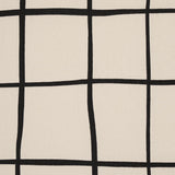 Schumacher Painterly Windowpane Black Fabric