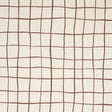 Schumacher Painterly Windowpane Brown Fabric