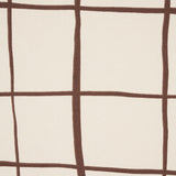 Schumacher Painterly Windowpane Brown Fabric