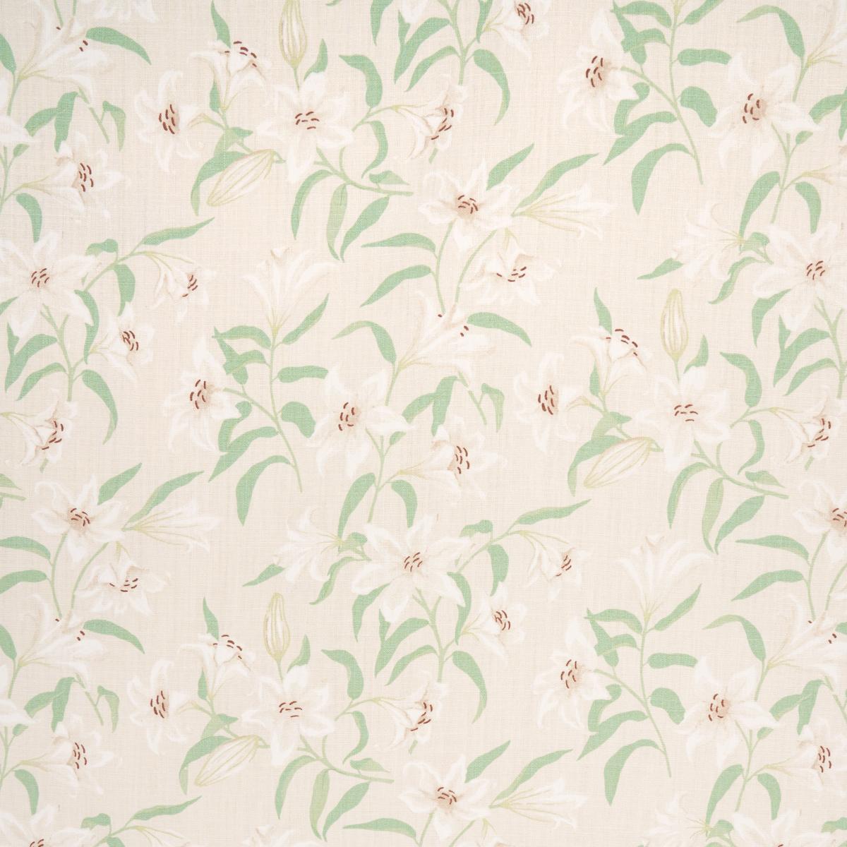 Schumacher Scattered Lilies Cream Fabric
