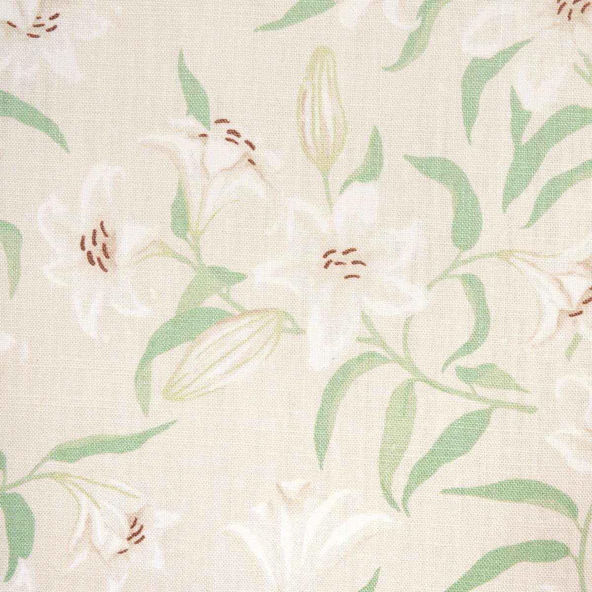 Schumacher Scattered Lilies Cream Fabric