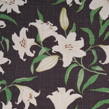 Schumacher Scattered Lilies Charcoal Fabric
