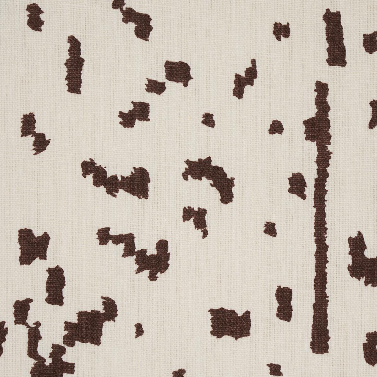Schumacher Bespotted Brown Fabric
