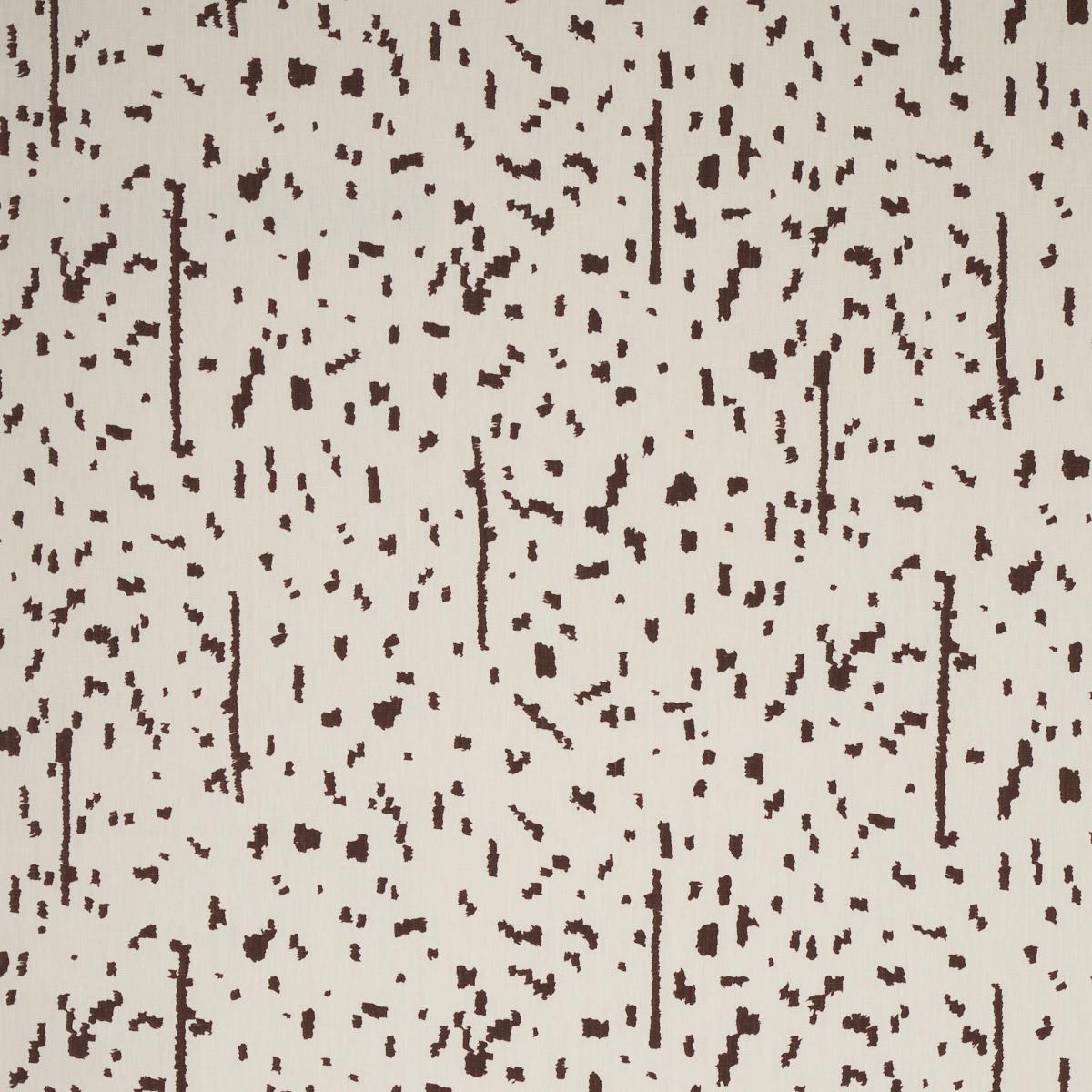 Schumacher Bespotted Brown Fabric