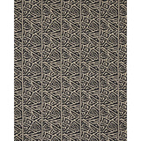 Schumacher Jagged Maze Black Fabric