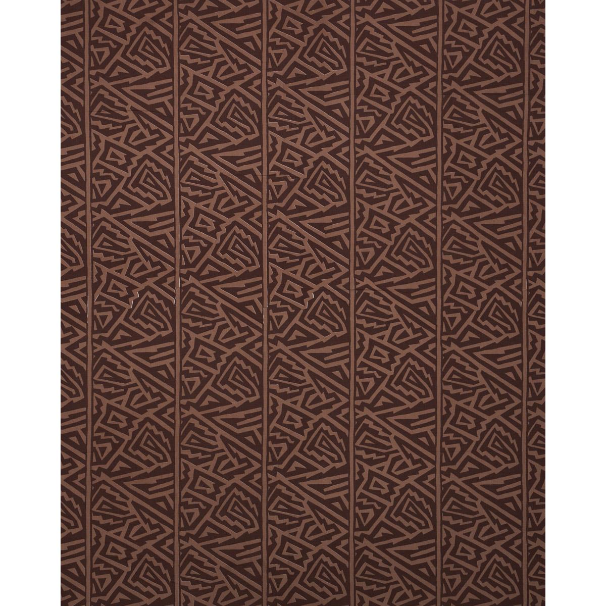 Schumacher Jagged Maze Brown Fabric
