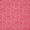 Schumacher Jagged Maze Pink Fabric