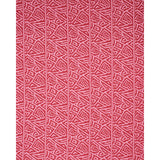 Schumacher Jagged Maze Pink Fabric
