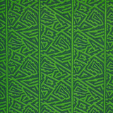 Schumacher Jagged Maze Green Fabric