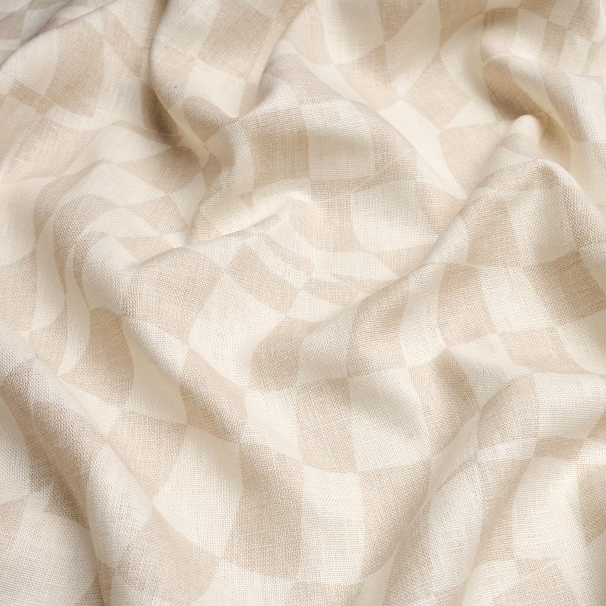 Schumacher Loose Check Light Neutral Fabric
