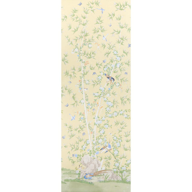 Schumacher Brighton Pavilion Panel Yellow Wallpaper