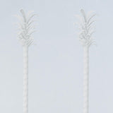 Schumacher Villa Palm Panel Blue Wallpaper