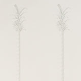 Schumacher Villa Palm Panel White/Ivory Wallpaper
