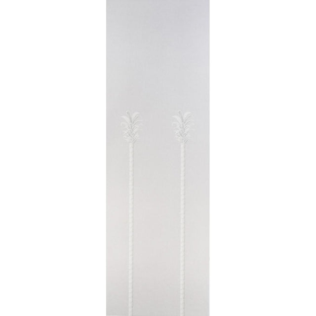 Schumacher Villa Palm Panel Grey Wallpaper