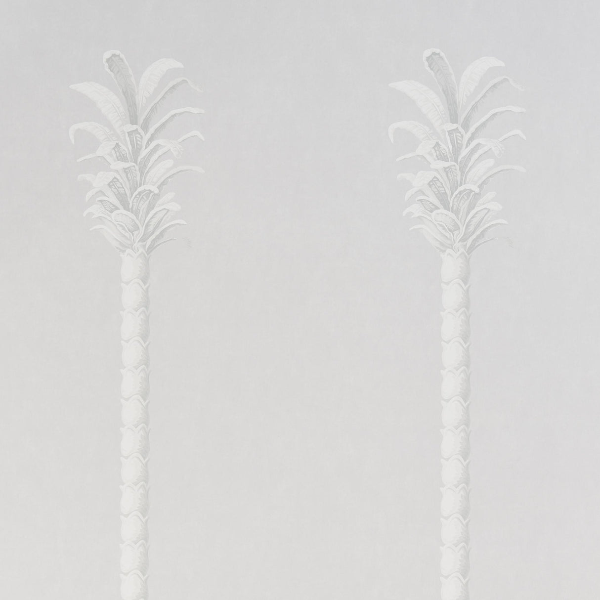 Schumacher Villa Palm Panel Grey Wallpaper