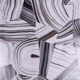 Schumacher Agate Slice Black And White Wallpaper
