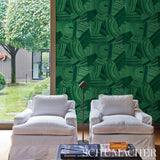 Schumacher Agate Slice Malachite Green Wallpaper