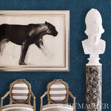 Schumacher Porphyry Peacock Wallpaper