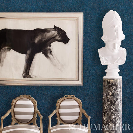 Schumacher Porphyry Peacock Wallpaper