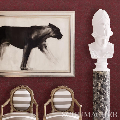 Schumacher Porphyry Red Wallpaper