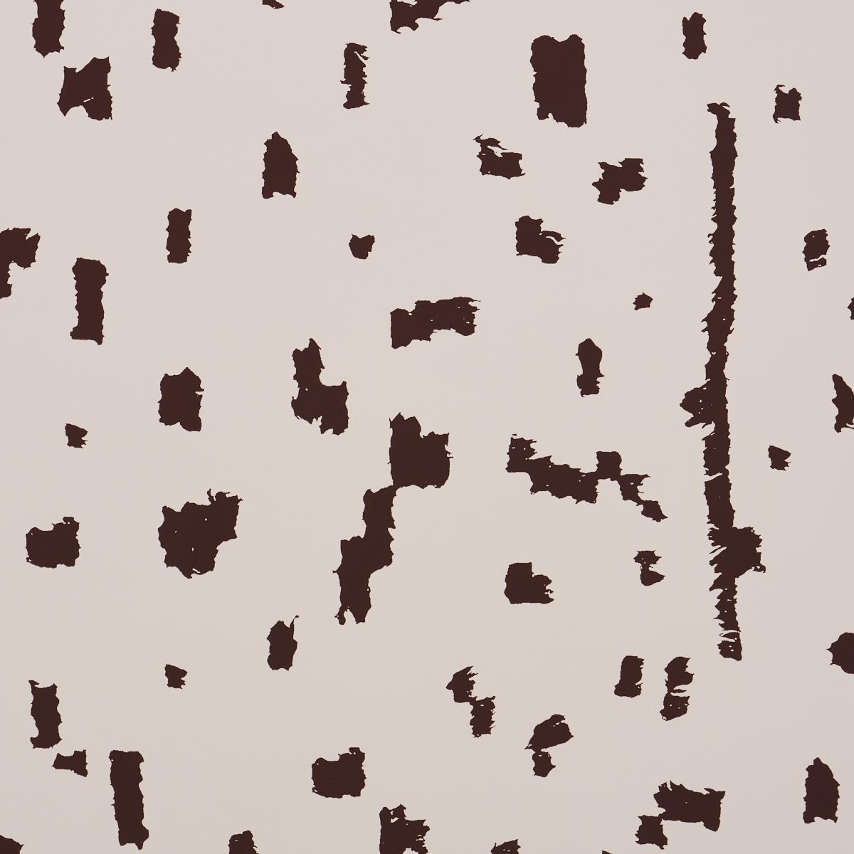Schumacher Bespotted Brown Wallpaper
