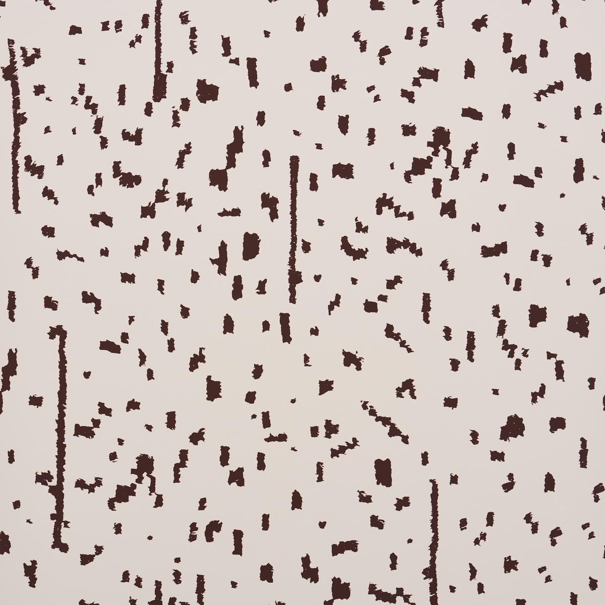 Schumacher Bespotted Brown Wallpaper
