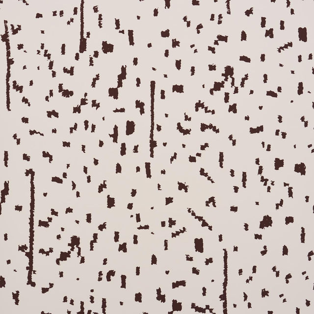 Schumacher Bespotted Brown Wallpaper
