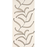 Schumacher Caterpillar Leaf Black And Cream Wallpaper