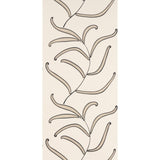 Schumacher Caterpillar Leaf Black And Cream Wallpaper